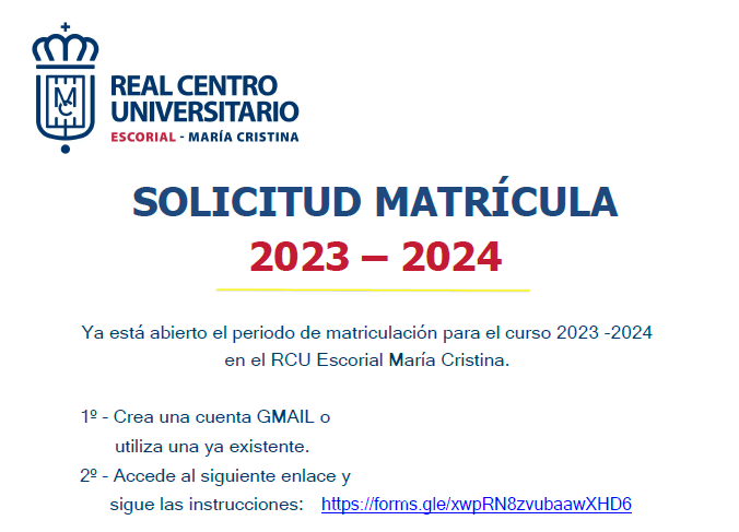Matrícula 2022 2023